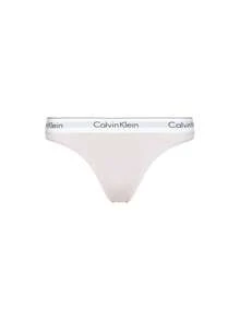 Calvin Klein [Bundle] Women's Briefs + Women's Thong - Grey heather+Pink - View 3