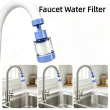 Fits Most Standard Faucets, Easy Installation In Seconds Without Tools, Convenient Disassembly And Cleaning. Fine Multi-Layer Composite Filter Material Effectively Traps Fine Impurities In Water, Optimizes Water Flow Smoothness, Soft Water Flow Without Splashing, Suitable For Daily Washing, Cleansing, Skin Care, And Countertop Cleaning. Compact Design Doesn't Occupy Much Space, Won't Obstruct Faucet Operation Angle, Suitable For Balcony, Washbasin, Bathroom And Other Scenarios. - Multicolor - View 8