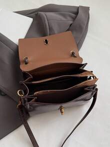 Fashionable And Versatile Handbag, Elegant And High-End Texture Shoulder Crossbody Bag, Exquisite Pendant, Suitable For Shopping, Commuting - Coffee - View 11