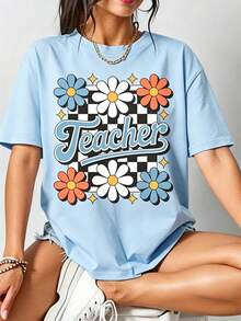Women T-Shirts - 藍色 - 查看 2