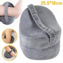 Ergonomic Memory Foam Knee Support Pillow/Leg Pillow With Removable Washable Cover, Orthopedic Alignment Cushion - Grey - View 6