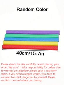 6pcs/1pc Multicolor Solid Foam Pool Floats Soft Flexible Buoyancy Sticks For Swimming Floating Pool Accessories Adult Pool Noodle - Multicolor - View 2