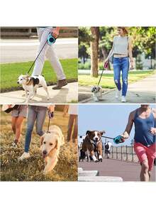 3 Meters/5m Retractable Pet Leash, Easy To Store And Manage, Durable Nylon Rope Style Leash, Suitable For Small And Medium Dogs - Multicolor - View 8