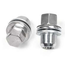 20x  Alloy Wheel Nut For Land Rover L322 Discovery 3 4 5 - Silver - View 2