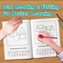 Letter Pattern Tracing Learning Notebook - Practice Line Patterns And Letter Paths - Writing Exercises - View 7