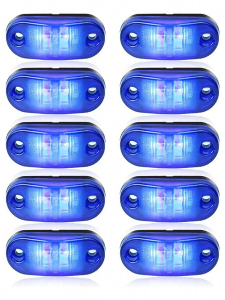 10pcs Lanterna Delimitadora Lateral Caminhão Carreta 12v 24v - A - Visão 1