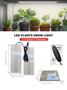 aiinnew 室內園藝 LED 植物生長燈 USB 供電 1-4 入組,適用於櫥櫃下與層架下,種子發芽、蔬菜,全光譜 LED 技術,專為盆栽與盆景設計,附定時器,超薄設計 - 白色 - 查看 14
