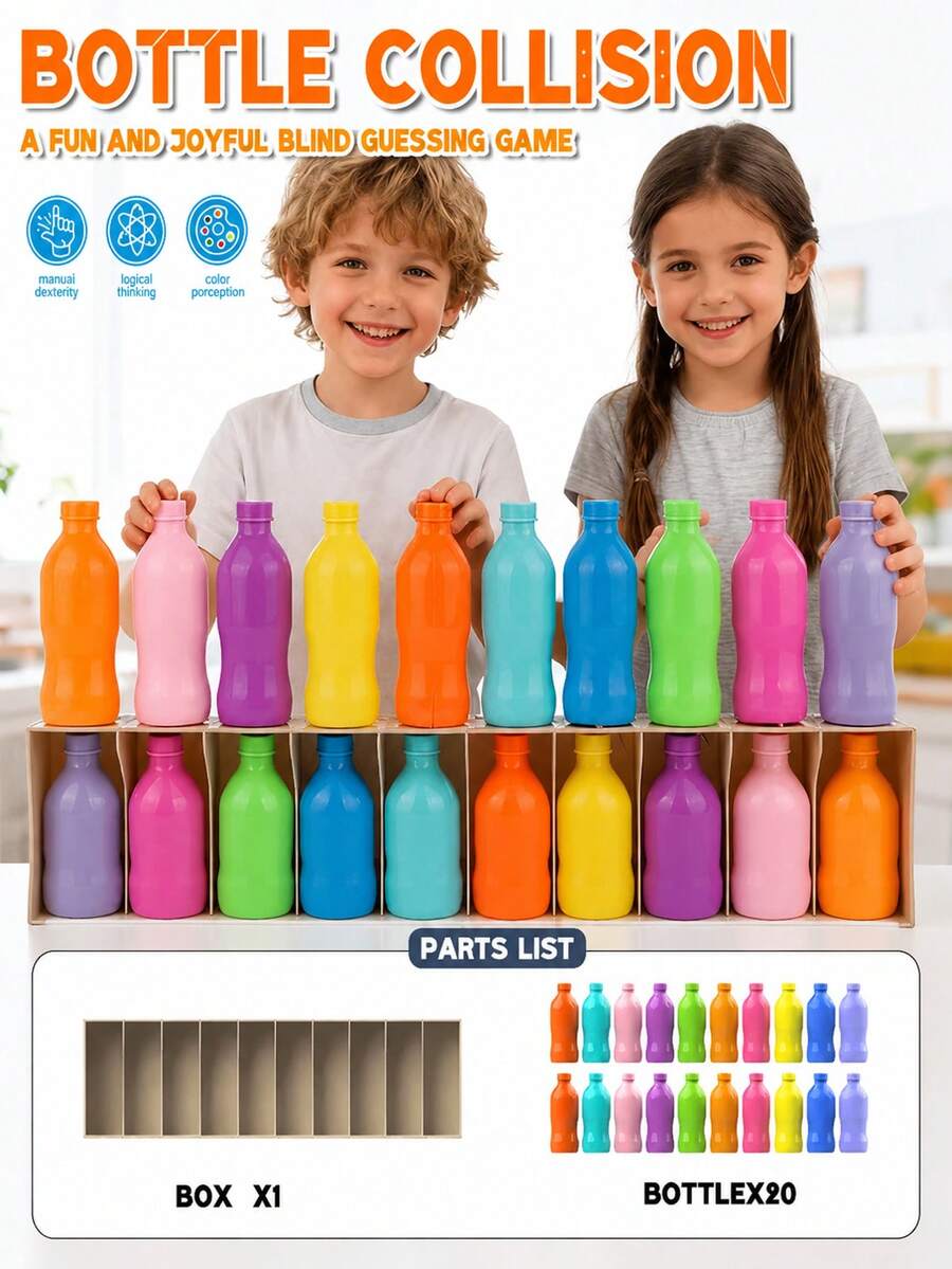 Permainan Seru untuk Anak-Anak, Permainan Papan Hiburan Pesta Keluarga, Mainan Pasangkan Botol, Permainan Interaktif Orang Tua-Anak Multi-Pemain - MultiWarna - View 1