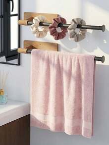 1pc No-Drill Storage Rack, Suitable For Kitchen Paper Towels, Plastic Wrap, Bathroom Toilet Paper, Towels, Even Hair Ties And Watches; Space-Saving Hanging Storage Solution, Waterproof, Durable And Stable - Multicolor - View 3