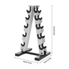 Porta bilancieri, porta bilancieri a cavalletto, porta bilancieri in acciaio a 5 livelli, supporto per pesi per palestra domestica - Bianco - Visualizzare 3