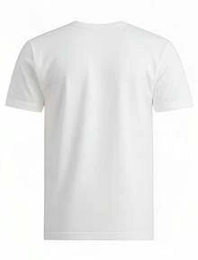 __Hooded_Black_White_Portrait_Signature__Idol_Fan_Unisex_Casual_T-Shirt - 白色 - 查看 2