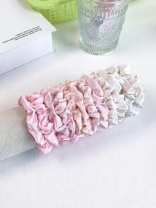 12 Stücke rosa Haargummis, kleine, mittlere und große Haargummis Kombination, geeignet für verschiedene Haarvolumina, nicht schädigende Haaraccessoires, süße und niedliche Haargummis - Pink - Übersicht 3