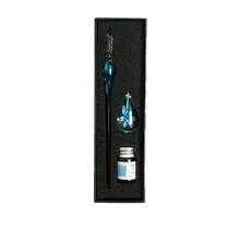 Aimall Glass Dip Pen Set Crystal Flower Calligraphy Fountain Writing Dipping Pen Gift Pack Ink Signature - Glass Dip Pen Set Crystal Flow - View 16