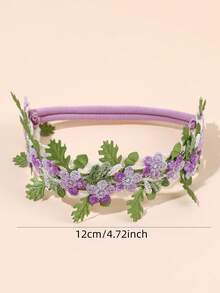 1pc Floral Tulle Flowers Headband For Baby,Comfortable And Breathable Hair Band, Hair Accessories Summer Holiday Beach Essential Party Gifts - Multicolor - View 5