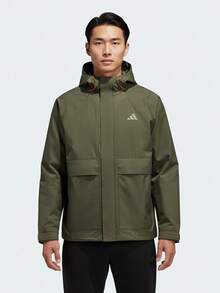 Adidas Men's TH WV JKT Woven Hooded Jacket KR2494 - Green - View 2