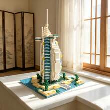 1000+Pcs Large Building Block Set | High Fidelity World Landmarks, Micro-Particle Precision Assembly, Explore World Wonders, London Big Ben Building Block Model, Leaning Tower, Burj Al Arab, Taj Mahal, British Vintage European Architecture Style, European Landmark Building Model, Adult Graduation Gift, Birthday Gift, Christmas Gift, Back To School Gift - Multicolor - View 3