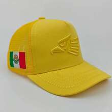 1pc Unisex Mesh Trucker Baseball Cap, 3D Patch Adjustable Curved Brim Outdoor Sun Hat For Men Women - Multicolor - View 11