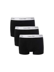 [Bundle] Calvin Klein 3 Packs Men's Boxers + Logo Tape Men's Swimshorts Black - Black+Black - View 2
