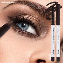 HECI BEAUTY 1pc Retractable Eyeliner Pencil, Smooth Texture, High Pigmentation, Waterproof, Creates Bold And Clear Lines - Multicolor - View 17