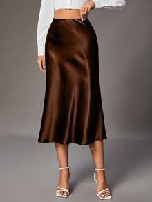 Women Skirts - Brown - View 1