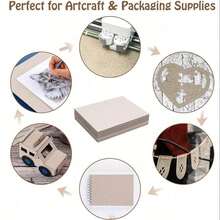 1/5/20pcs 1mm Thick A4/A5 Size Hardboard, Binding Cardboard, Handmade Binding Card, Loose-Leaf Binder Board, Loose-Leaf Board Binding Plate, Paper Core Board, Designer Book Board, White/Kraft/Grey Thick Cardboard, Heavy Duty Paper Core Board, Book Binding Supplies, Suitable For Book Covers, Scrapbooks And Photo Frame Backing. Book Binding Covers, Scrapbook, Photo Frame Backing Dedicated Binding Consumables, Used For Scrapbooks, DIY Crafts/Sticker Book Making, Handmade Painting Cardboard, Gift Packaging Box Making And Photo Frame Backing, Handmade Materials - A - View 5