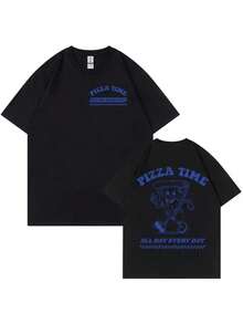 Oversized Cotton T-Shirt With Print - 白色 - 查看 6