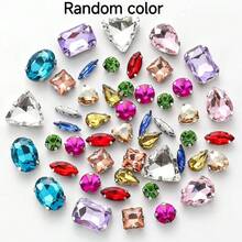 50pcs/Set Colorful Hand-Sewn Rhinestone Claw Studs, Rhinestone Clothing, Shoes, Hats, Bags DIY Material Accessories - Multicolor - View 10