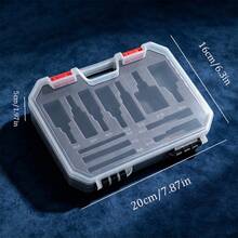 Portable Plastic Drill Bit Storage Box, Foam Lined Diamond Hole Saw Storage Box, Lockable Ceramic Tile Marble Glass Diamond Drill Bit Handheld Tool Box, Heavy Duty Waterproof Hardware Tool Storage Container, Dry/Wet Diamond Drill Bit Set - Storage Box 1PCS - View 10