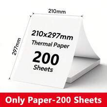 Marklife 100/200 Sheets A4 Thermal Paper, Quick Dry, 210mm Folded Paper, A4 Portable Thermal Printer Paper, Suitable For Office And Home - View 11