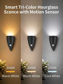 1pc Adhesive Motion Sensor LED Wall Light, Wireless Battery Operated Night Light With Dusk To Dawn Sensor And Night Mode, Minimalist Rechargeable Mini Corner Light, Decorative Wireless Sensor Wall Lamp For Hallway, Bedroom - 彩色 - 查看 7