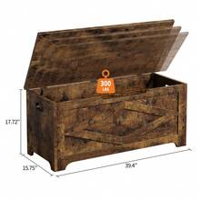 Storage Benches - Brown - View 2