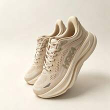 男款 Hoka One One 全季公路跑鞋 BONDI 9 透氣輕量舒適緩震防滑燕麥色 - 燕麥色男款 - 查看 1