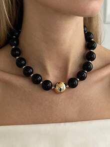Fashionable Resin Rendered Bead Necklace - Unique And Versatile Accessory - Beaded Necklace - View 15