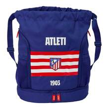 Atlético De Madrid Sports Bag, Drawstring School Backpack With Bottom Compartment And 2-Way Zipper, Interior Pocket, Measures 34x15x43 Cm - Saco Mochila - View 2