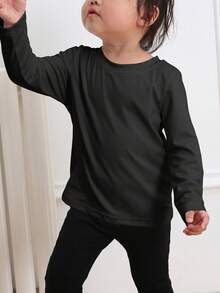 [Halloween] 1pc Boys' Black Long Sleeve Top, Front And Back Mummy Dinosaur Castle Full Moon LITTLE MUMMY Halloween Print, Playful Loose Casual Long Sleeve Shirt - Black - View 2