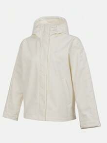 Adidas Women's FAV SHL JKT 1 Woven Hooded Jacket KS2783 - White - View 1