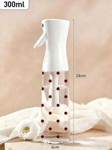 Botella de spray de viaje recargable de PET transparente con patrón de lazo - Botella de spray de niebla fina multiusos, adecuada para viajes, viajes de negocios, dispensación de desmaquillante; reutilizable con función de spray continuo, ampliamente utilizada para peinado, limpieza, cuidado de plantas e hidratación facial. - Multicolor - Ver 10