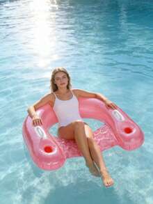 Hamaca de agua inflable para adultos, aro de natación, flotador de piscina, colchoneta - A - Ver 2
