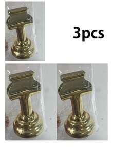 1/3/6 Piezas Soportes para Números de Mesa, Soportes de Tarjetas de Lugar de Metal Dorado Premium, Soportes de Tarjetas de Decoración de Mesa para Bodas y Fiestas - oro - Ver 8