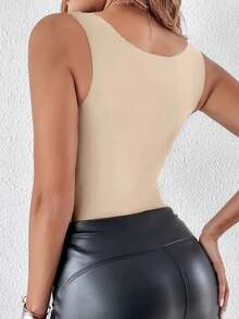 3pcs Seamless Skin-Like Tank Top Camisole Base Layer Innerwear Slim Fit Back-Flattering Top - Multicolor - View 6
