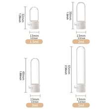 1pc/5pcs 1.5ml/2ml/3ml/5ml Travel Glass Bottles With White Screw Caps - Leak-Proof Reusable Refillable Containers, Suitable For Shampoo, Conditioner, Lotion - Minimalist Design Portable Cosmetic Storage Bottles, Shampoo Travel Bottles - View 4