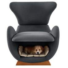 Walhai Design Loungesofa - Perfect For Pet Lovers - Grey 1 Seat - View 5