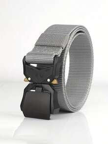 2/1pc Nylon Automatic Buckle Belt Multi Color Tactical Snap Buckle Durable Workwear Accessory Ideal Gift For Outdoor Lovers. - Multicolor - View 7