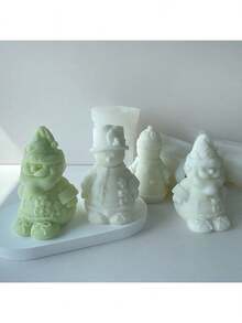 Christmas Snowman DIY Handmade Aromatherapy Plaster Multi-Function Silicone Mold - Snowman - View 7