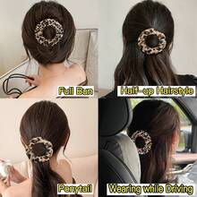 2Pcs Zero Pressure Seamless Large Flat Hair Clips, New Flat Back Of Head Hair Clips, And Comfortable, Hair Styling Tool - Multicolor - View 3