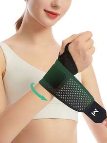 1pc Lightweight Adjustable Wrap-Around Wristband For Badminton, Tennis, Golf, Yoga - Multicolor - View 12