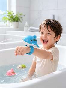 Children's Cute Clapping Water Gun, Summer Mini Turtle Dolphin Wrist Water Gun, Outdoor Beach Pool Water Fight Toy, Pool Toy, Beach Baby Toy, Water Gun, Toy. Ideal Gift For Children's Party And Children's Day - Multicolor - View 4
