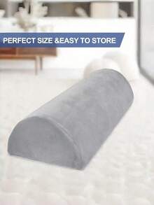Memory Foam Crescent-Shaped Leg Support Pillow And Ergonomic Neck Cushion, Orthopedic Side-Sleeping Leg Elevation Pillow With Removable Washable Cover, Relieves Body Pressure, Suitable For Home Rest, Beauty Salon And Spa Massage Use - Multicolor - View 8