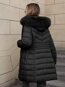 Women's Lightweight Down Jacket - Hooded, Waterproof, Multi-Pocket, Suitable For Layering And Casual Outdoor Wear In Autumn And Winter - Black - View 3