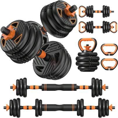 33/44/66/88lbs Adjustable Dumbbell Set With Connector For Home Gym Workout